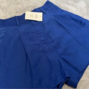 H&M Royal Blue Linen Blend Shorts